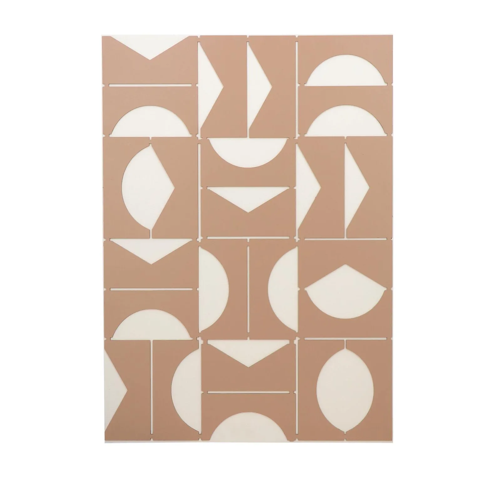 4MURS Tableau LEIKA bicolore terracotta sur blanc cassé - 4MURS