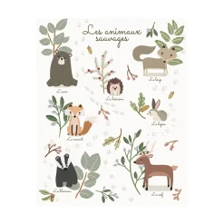 4MURS Tableau LES ANIMAUX SAUVAGES coloris multicolore - 4MURS