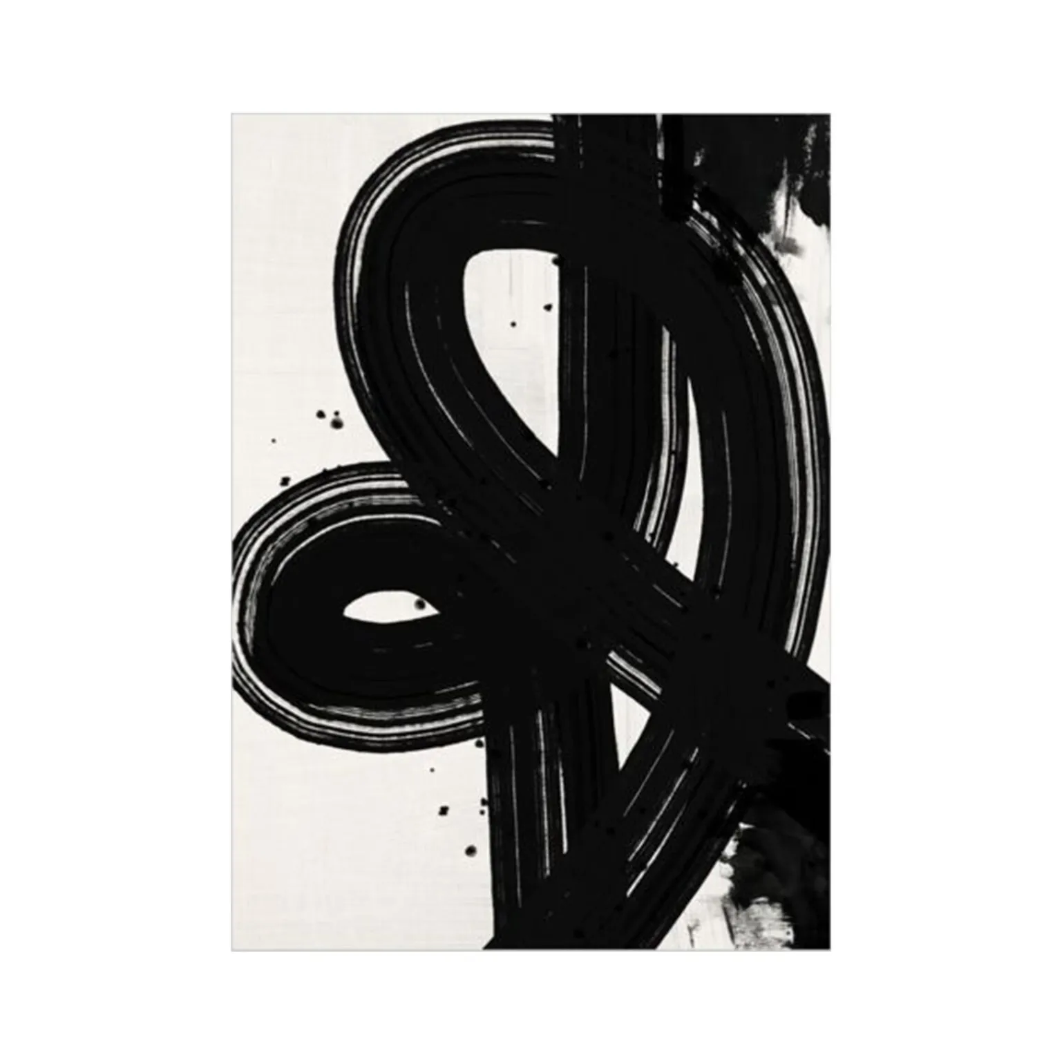 4MURS Tableau PIERRE coloris noir/beige - 4MURS