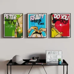 4MURS Tableau PRINCESSES coloris bleu - 4MURS