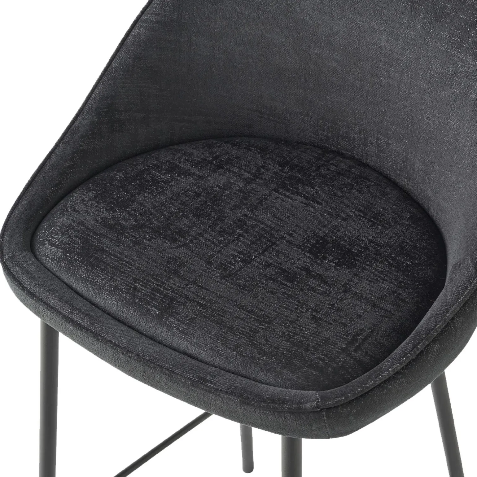 4MURS Tabouret de bar CAITLYNE coloris noir - 4MURS