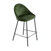 4MURS Tabouret de plan de travail CAITLYNE vert émeraude - 4MURS
