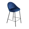 4MURS Tabouret de plan de travail CAITLYNE bleu nuit - 4MURS