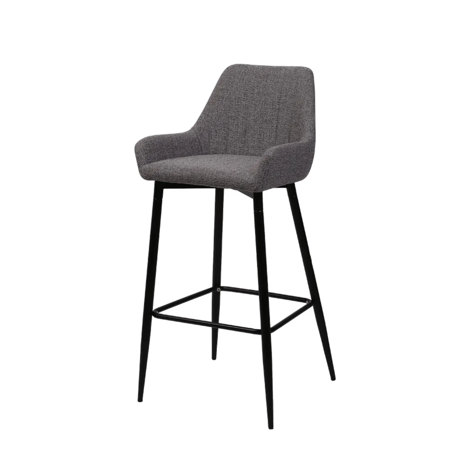 4MURS Tabouret de plan de travail CASSIA coloris gris chiné - 4MURS