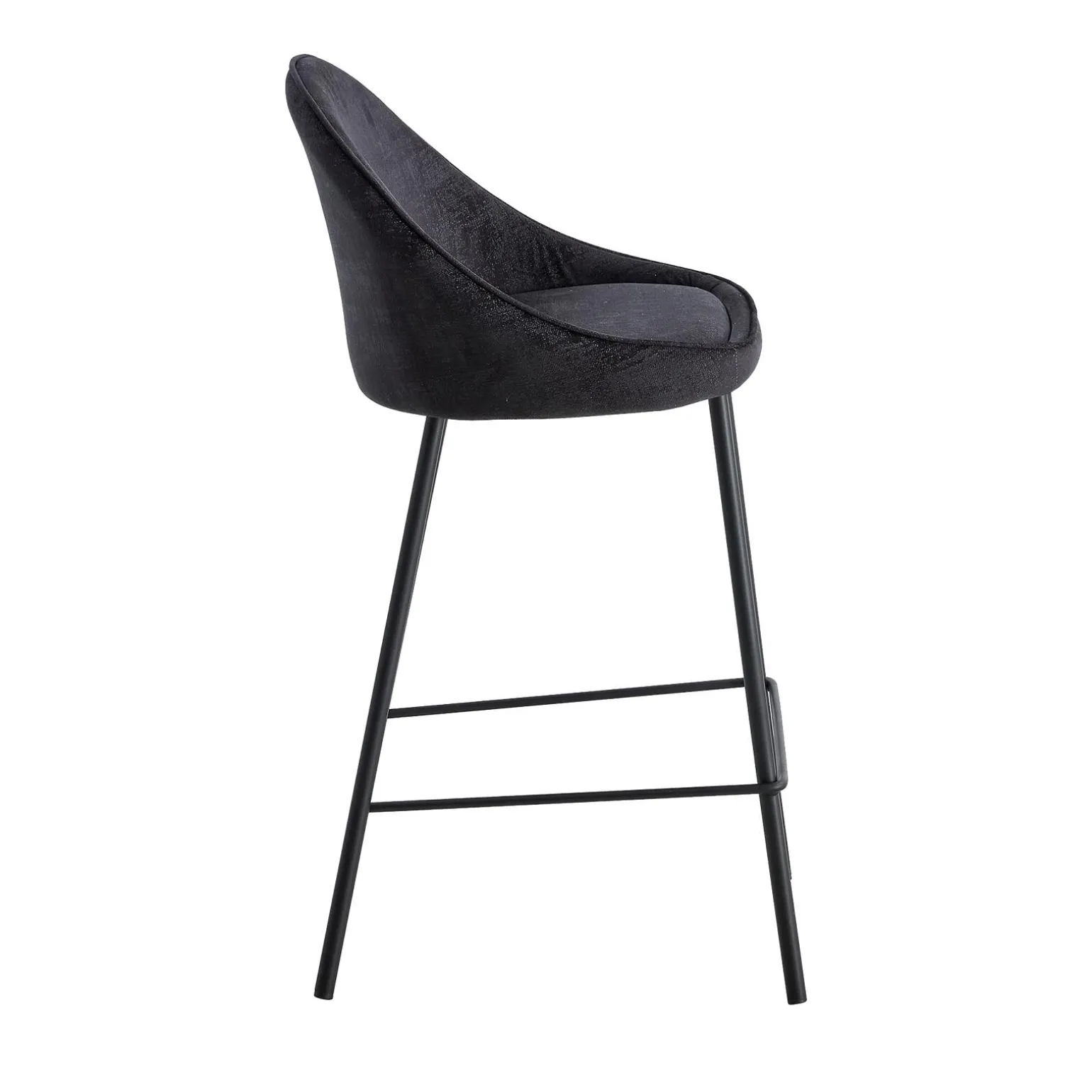4MURS Tabouret de plan de travail CAITLYNE coloris noir - 4MURS