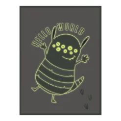 4MURS Toile embellie CUTE MONSTER 30 x 40 cm vert - 4MURS