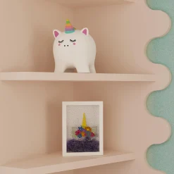 4MURS Toile embellie GLOWY LICORN coloris multicolore - 4MURS