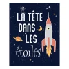 4MURS Toile imprimée phosphorescente ASTRONAUT 40 x 50 cm - 4MURS