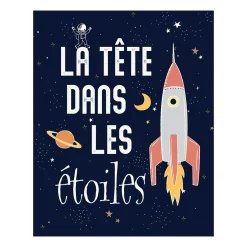 4MURS Toile imprimée phosphorescente ASTRONAUT 40 x 50 cm - 4MURS