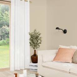 4MURS Voilage AMARO coloris ivoire 140 x 240 cm - 4MURS