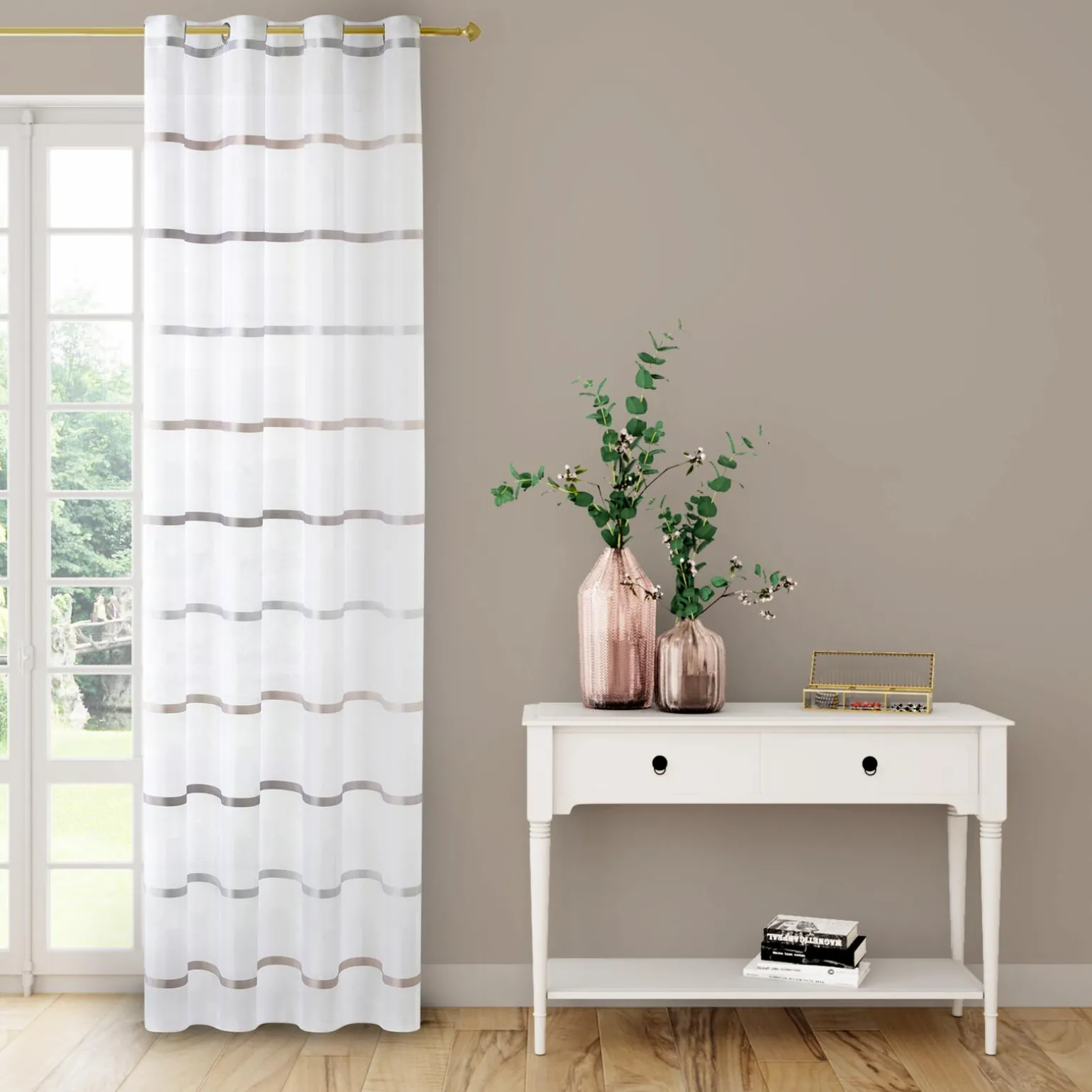 4MURS Voilage GALEA coloris gris 140 x 240 cm - 4MURS