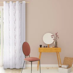 4MURS Voilage LYANA coloris bordeaux 140 x 240 cm - 4MURS