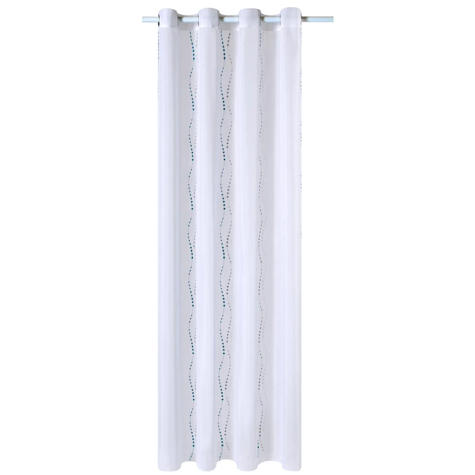 4MURS Voilage LYANA coloris bleu paon 140 x 240 cm - 4MURS