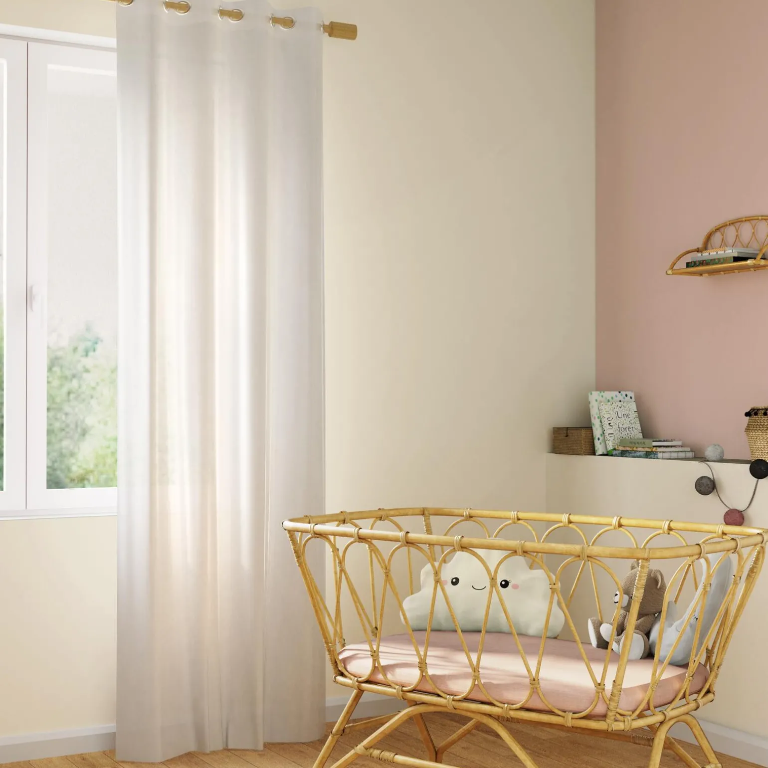 4MURS Voilage TOU coloris blanc 140 x 240 cm - 4MURS