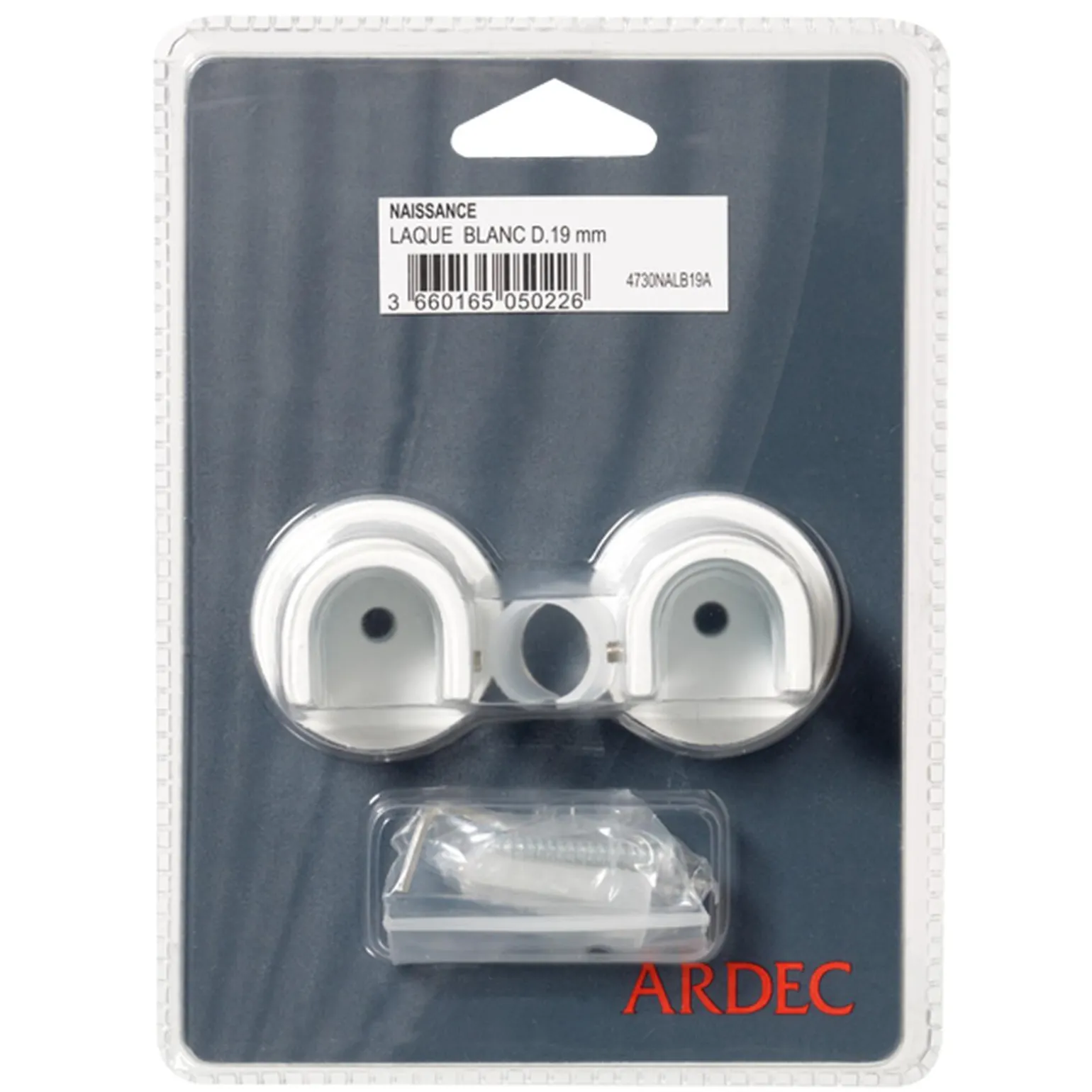 Naissance HOWLITE coloris blanc diamètre barre 1,9 cm - 4MURS