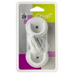 Naissance VELOURS blanc grainé diamètre barre 2,8 cm - 4MURS