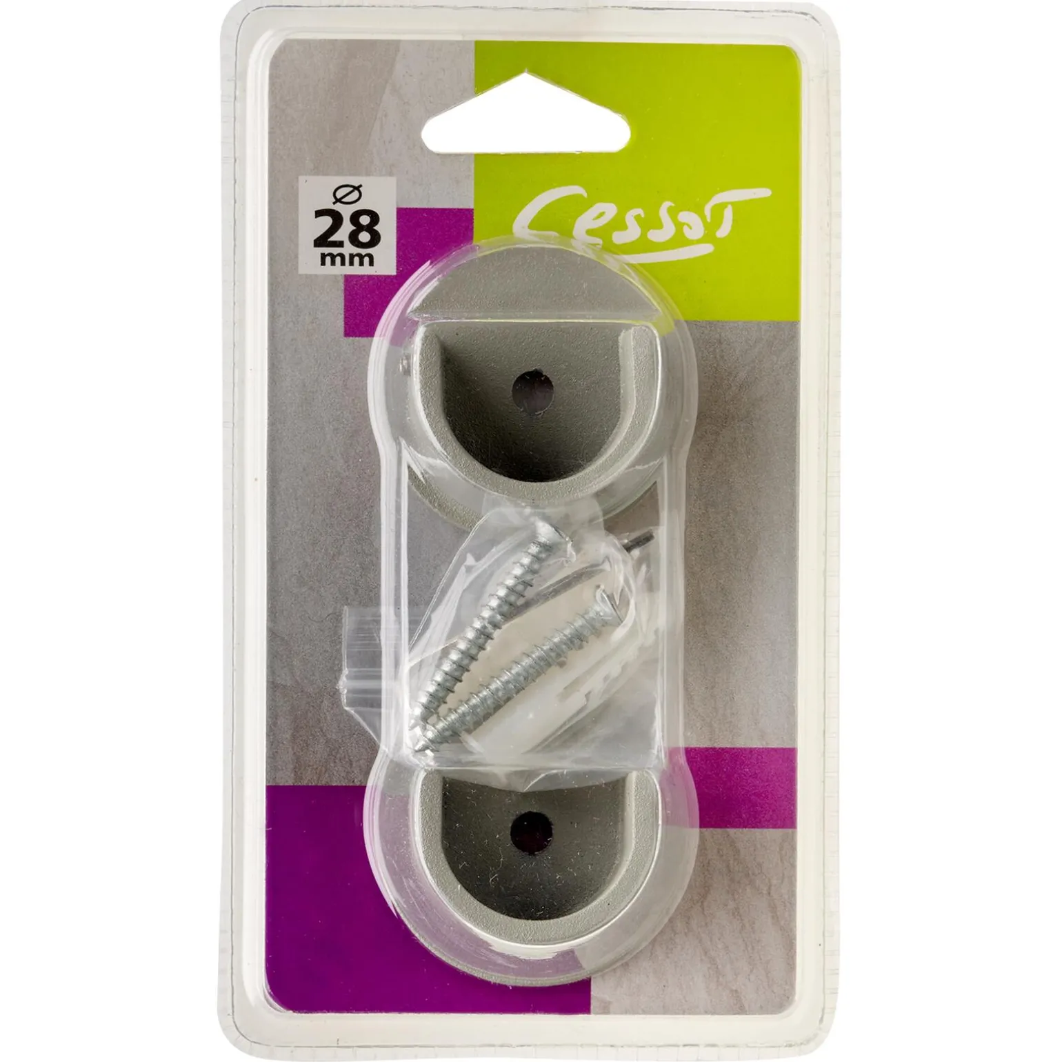 Naissance VELOURS coloris gris grainé diamètre barre 2,8 cm - 4MURS