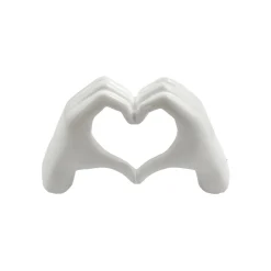 Objet déco LOVE HAND coloris blanc - 4MURS