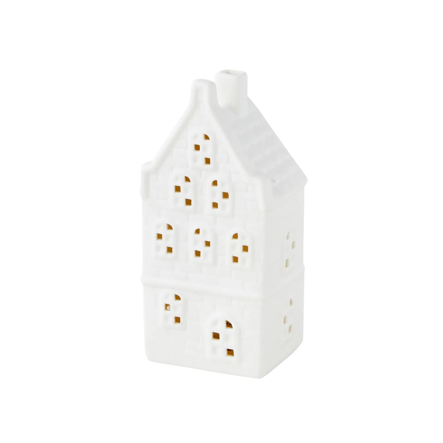 Objet lumineux HOUSE coloris blanc 18 x 9 cm - 4MURS