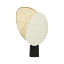 Ostaria Lampe à poser ALMERIA noir et lin 40 x 25,6 cm - 4MURS
