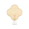 Ostaria Lampe à poser FAUSTINE blanc/beige 36 x 28 cm - 4MURS