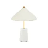 Ostaria Lampe à poser MERINGA coloris blanc 37 x 38 cm - 4MURS