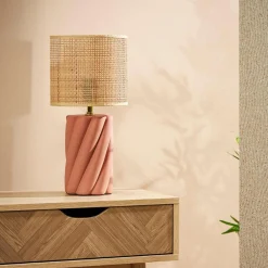 Ostaria Lampe à poser TWIST coloris terracotta 43 x 20 cm - 4MURS