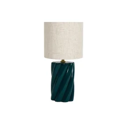 Ostaria Lampe à poser TWIST coloris bleu canard 44 x 21 cm - 4MURS