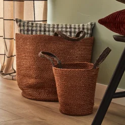 Panier BORNÉO coloris brun diamètre 22 cm - 4MURS