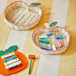Panier POMME coloris beige - 4MURS