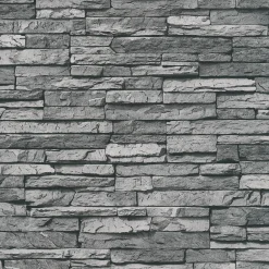Papier peint adhésif SAMIT coloris gris anthracite - 4MURS