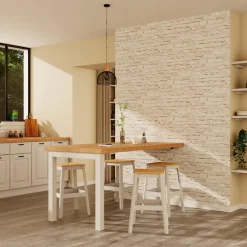 Papier peint adhésif STEEN coloris beige sable - 4MURS