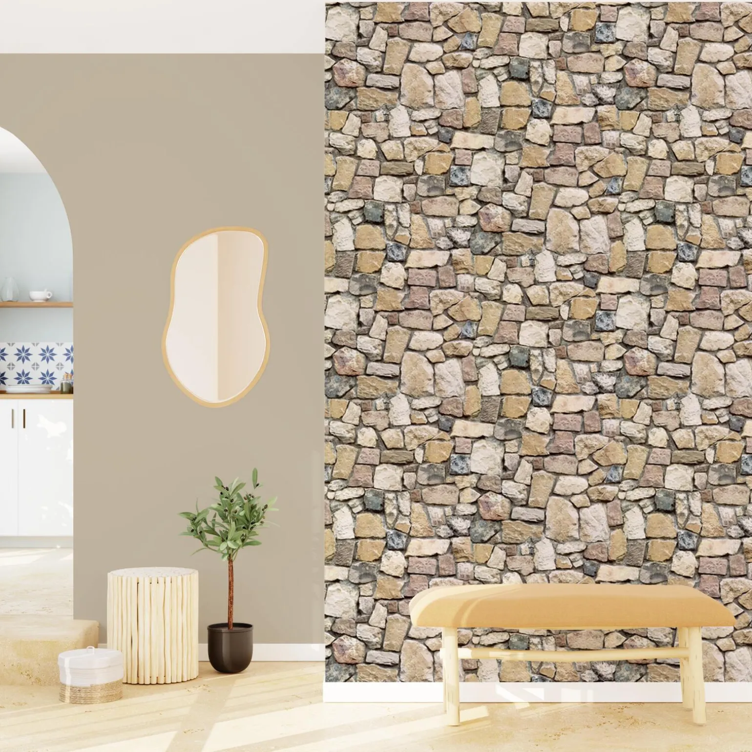 Papier peint ETERNAL STONE coloris gris béton - 4MURS