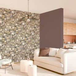 Papier peint ETERNAL STONE coloris gris béton - 4MURS