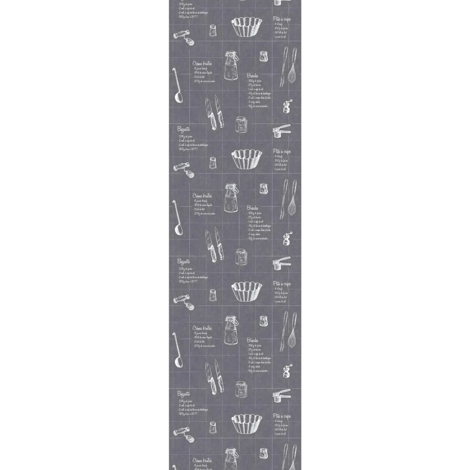 Papier peint intissé A TABLE coloris noir - 4MURS