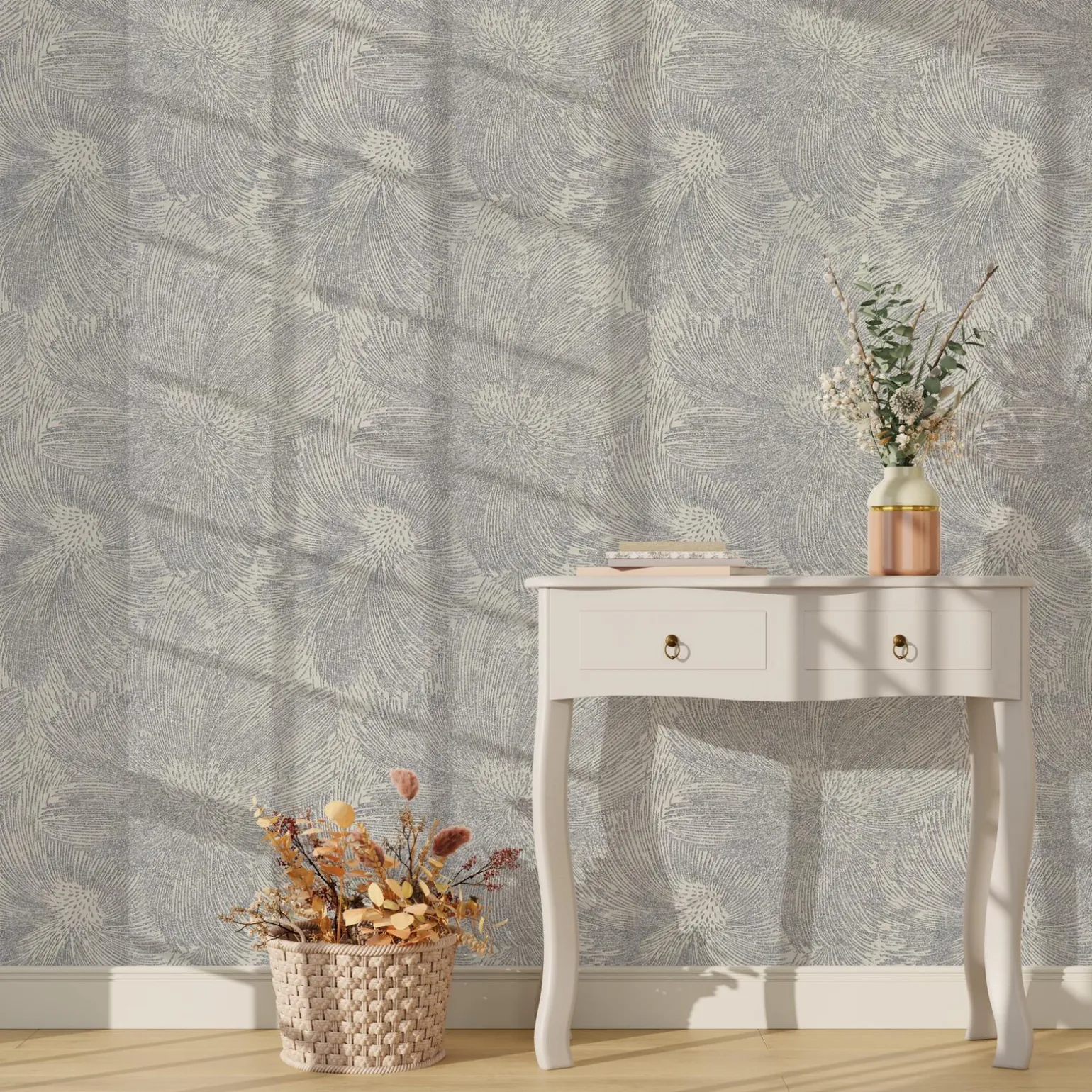 Papier peint intissé ARTIFICIO coloris gris perle - 4MURS