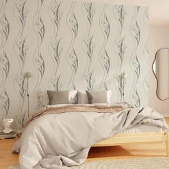 Papier peint intissé ARUM coloris blanc - 4MURS