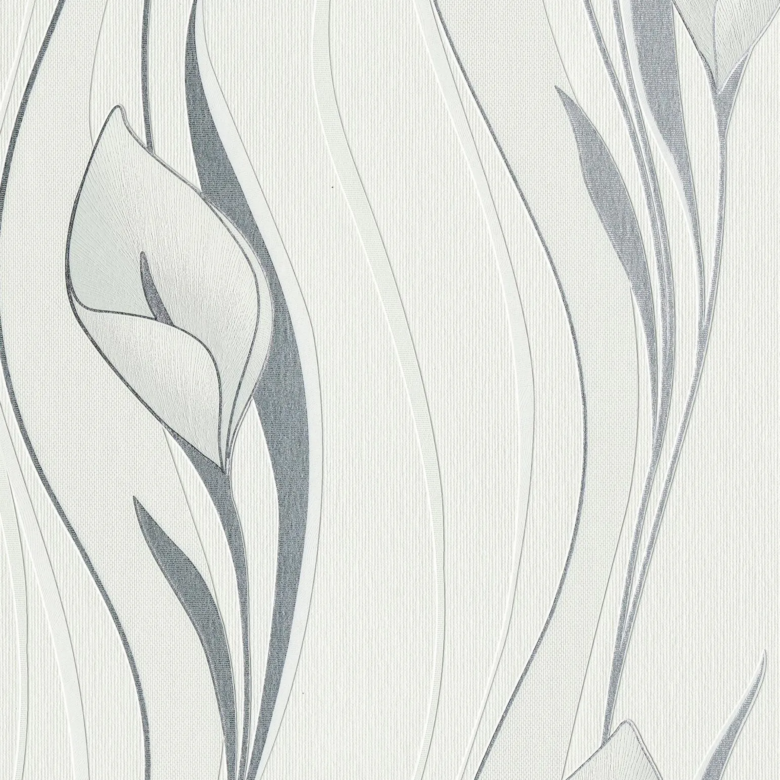 Papier peint intissé ARUM coloris blanc - 4MURS