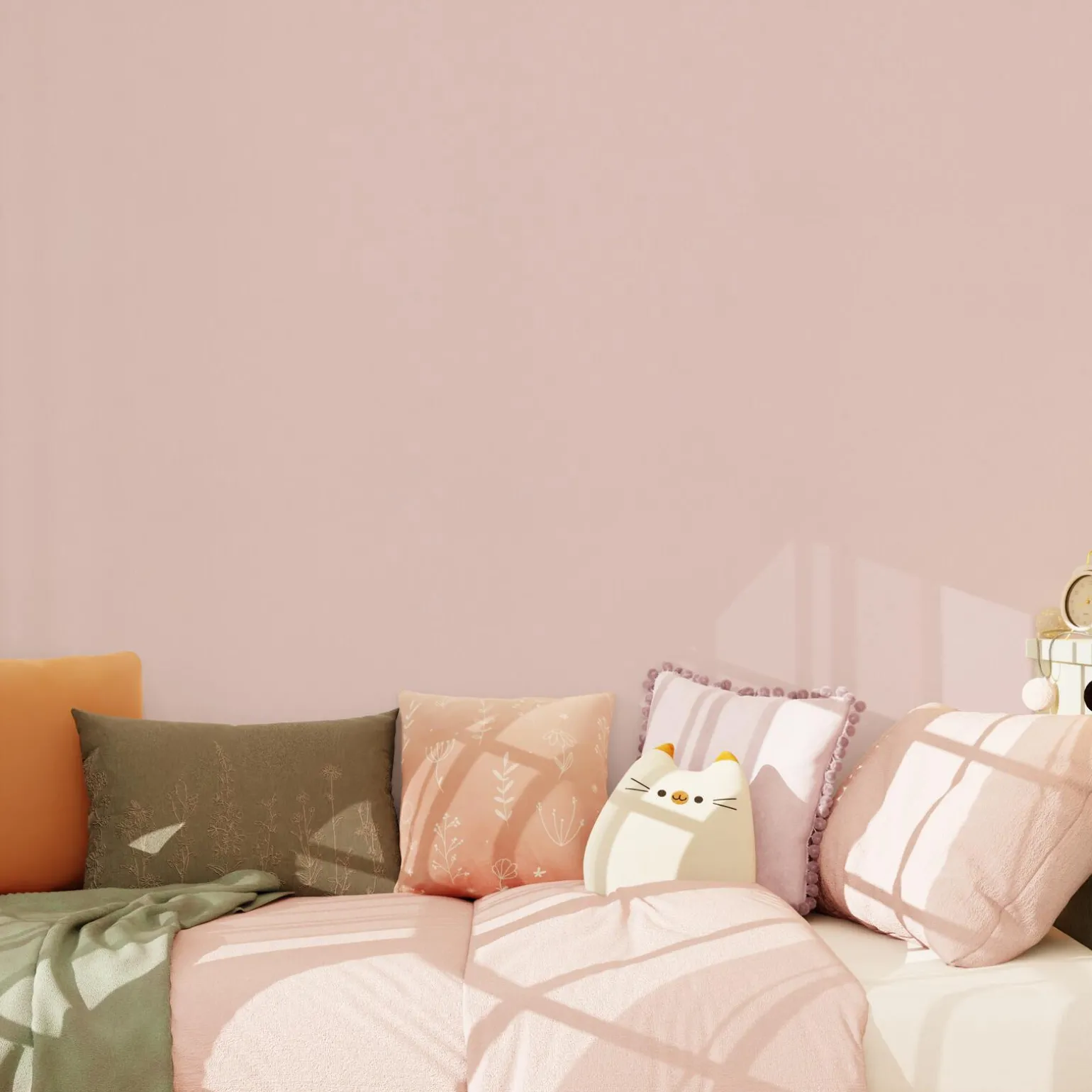 Papier peint intissé BAMBINO coloris rose poudré - 4MURS