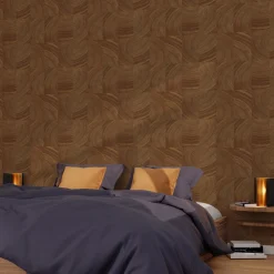 Papier peint intissé BARRY coloris marron - 4MURS