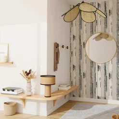 Papier peint intissé BETULA coloris beige clair - 4MURS
