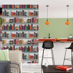 Papier peint intissé BIBLIOTECA coloris multicolore - 4MURS