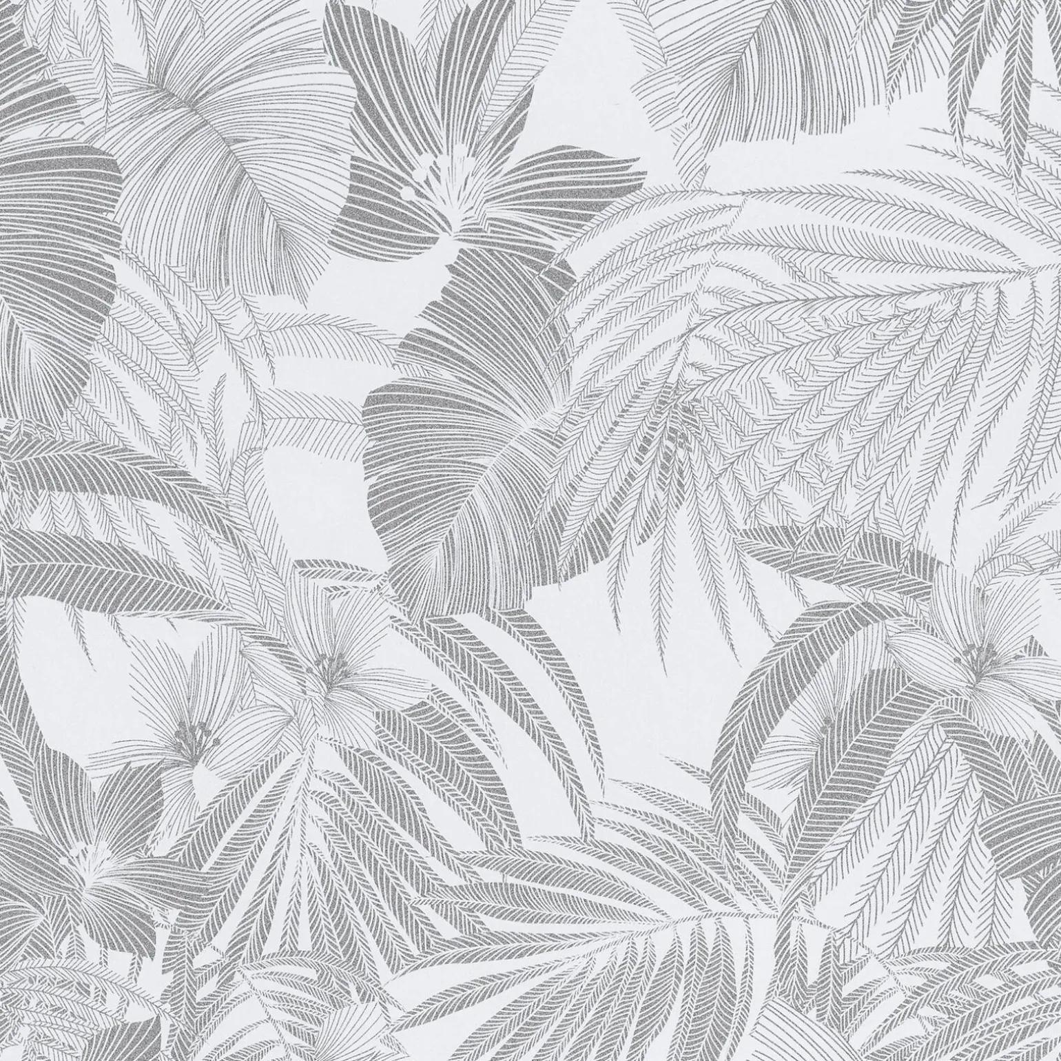 Papier peint intissé BLOSSOM coloris argent - 4MURS