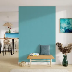 Papier peint intissé CALICO coloris bleu aqua - 4MURS