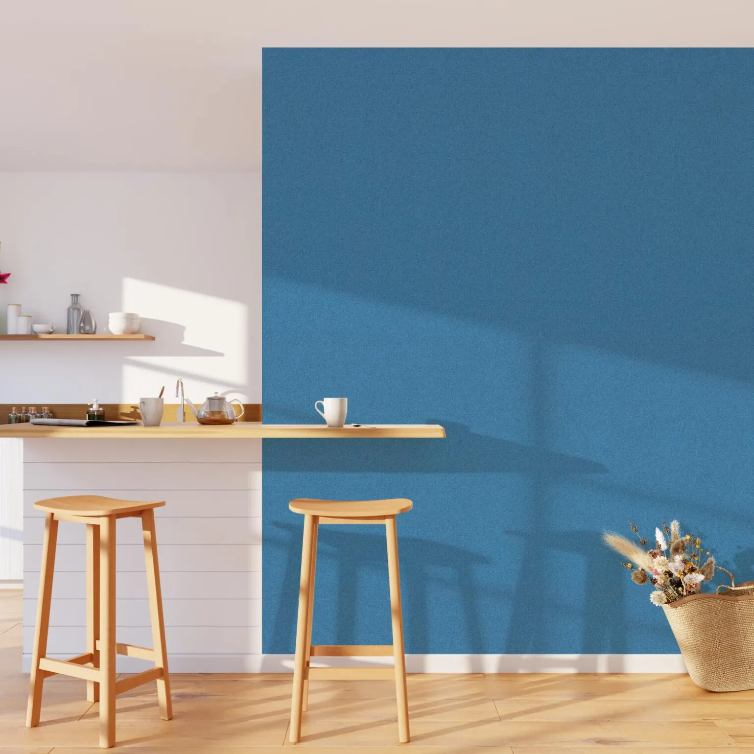 Papier peint intissé CALICO coloris bleu nuit - 4MURS