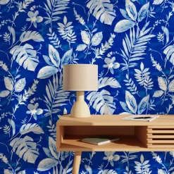Papier peint intissé CARIENA coloris bleu outremer - 4MURS