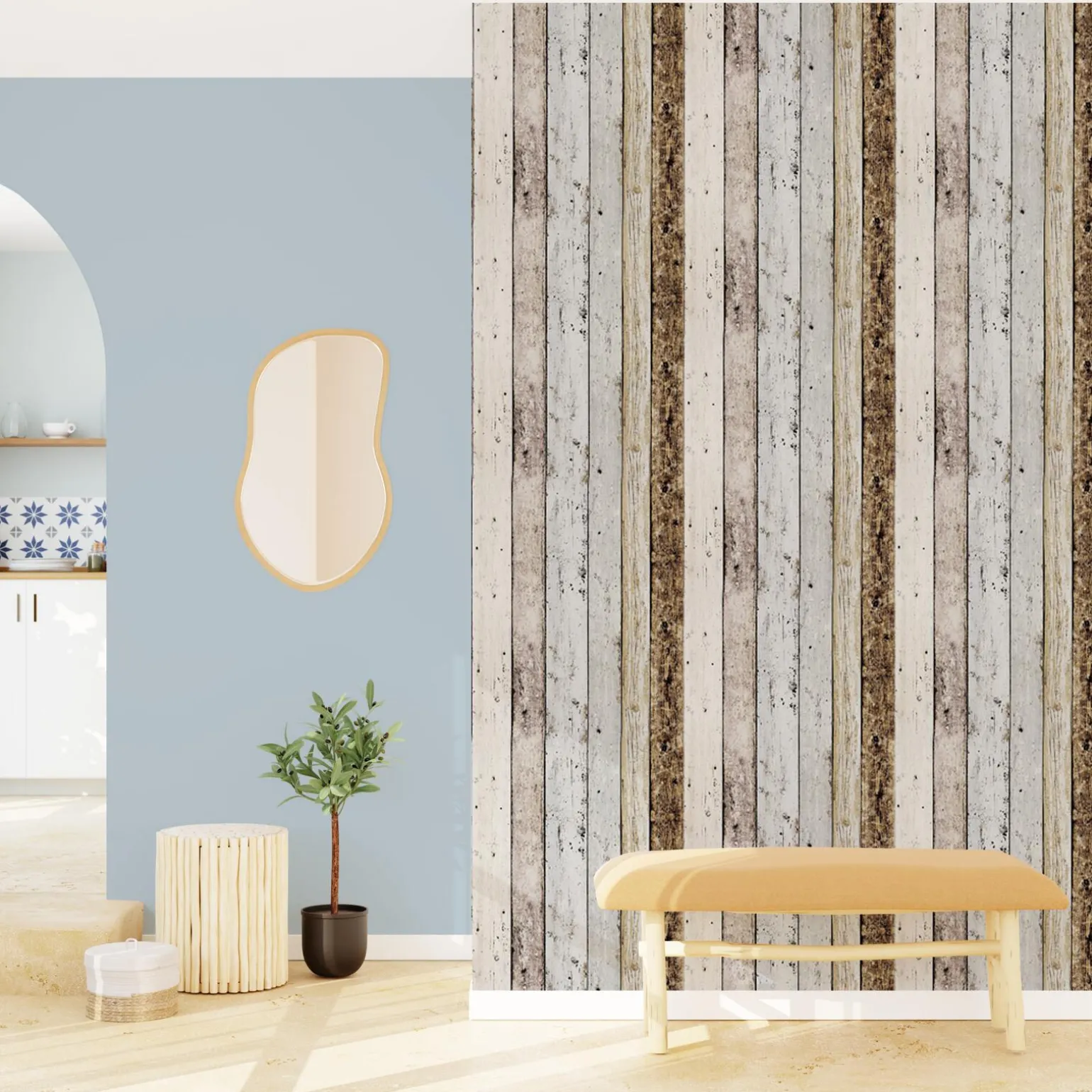 Papier peint intissé COLOURWOOD coloris bois - 4MURS