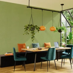 Papier peint intissé CURAÇAO coloris vert bambou - 4MURS