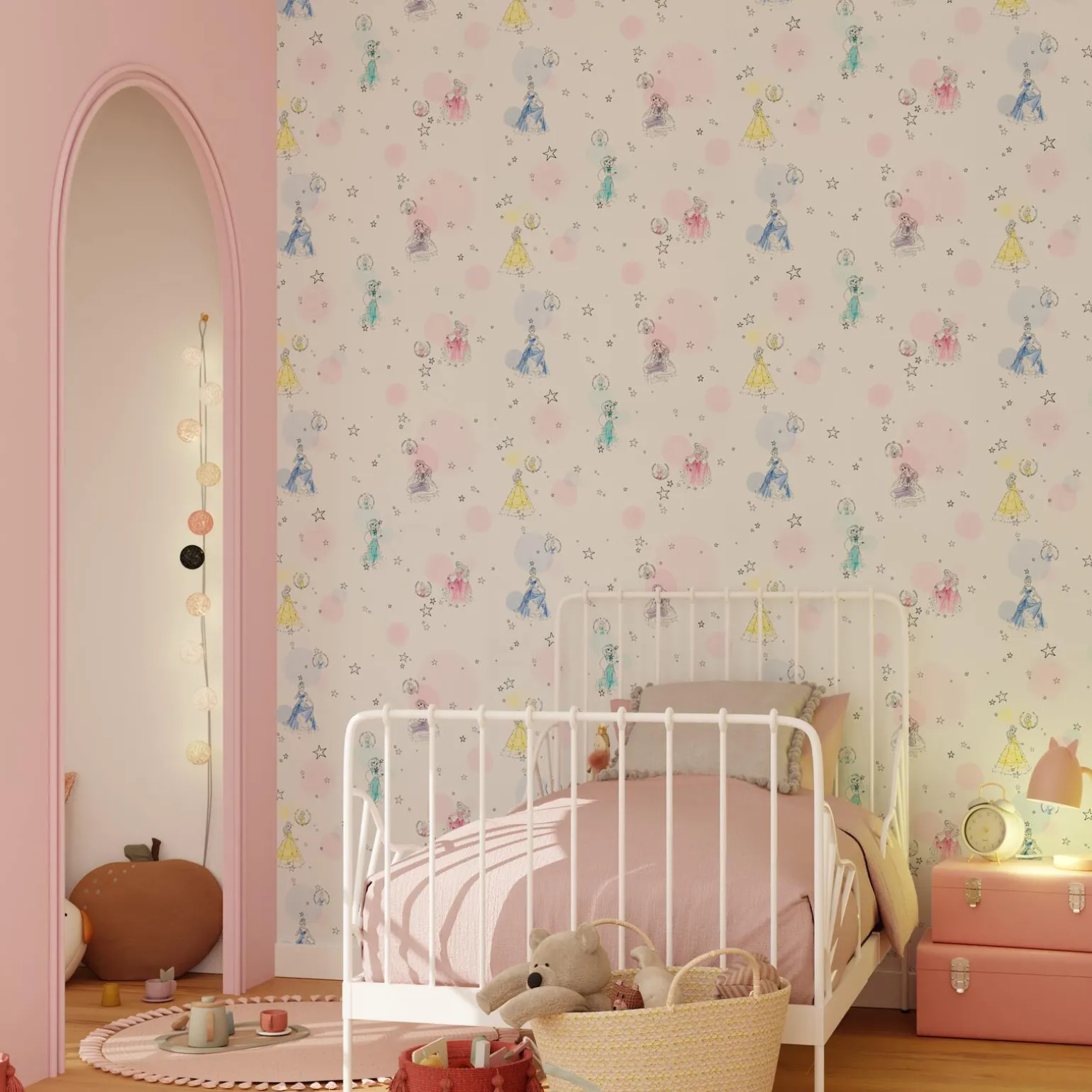 Papier peint intissé DISNEY PRINCESSES coloris multicolore - 4MURS