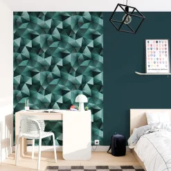 Papier peint intissé EKYNOX coloris émeraude - 4MURS